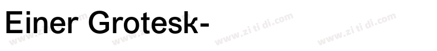 Einer Grotesk字体转换